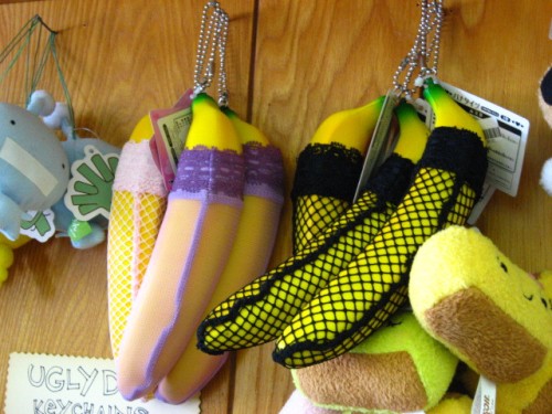 bananas gone wild! yeah, those are nanners in stockings.